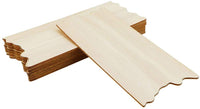 Newbested - Paquete de 24 placas de madera sin terminar, rectangulares con bordes jagged para manualidades, bricolaje, rústico, decorativo, placa de puerta (8.86 x 3.94 x 0.1 pulgadas) - Arteztik
