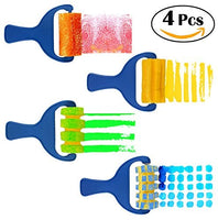 imei Pintura Rodillo de espuma para cepillo para polvo esponja para Kid Mini cepillos de pintura bricolaje Arte Artesanía Herramienta de pintura Set (4 paquetes) - Arteztik
