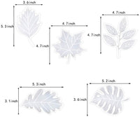 ResinWorld - Moldes de silicona para posavasos con diseño de hojas de resina epoxi para hacer hojas de ágata y rebanadas de hojas, tazas y decoración del hogar - Arteztik
