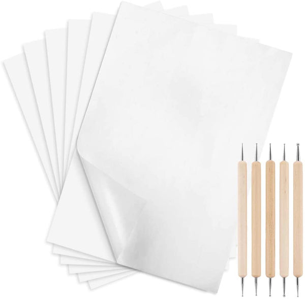 100 hojas de papel de transferencia térmica para tatuajes y manualidades,  8.27 x 11.7 pulgadas
