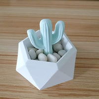 SaPeal - Molde de silicona para flores con forma de diamante, para soporte de velas, para hacer plantas suculentas, macetas, moldes de hormigón - Arteztik