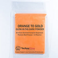 30 g Naranja brilla en la oscuridad en polvo < 50 micras + UV reactiva - Arteztik
