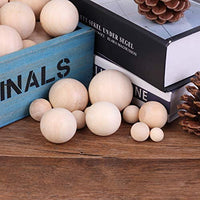 Bolas de madera redondas para manualidades, tamaño 25, 30, 35 y 1.575 in (0.984 in) - Arteztik
