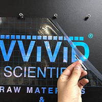 VViViD - Rollo de cinta de transferencia de vinilo transparente con rejilla de alineación azul para carteles, manualidades, calcomanías de tamaño mediano (12 pulgadas x 150 pies) - Arteztik