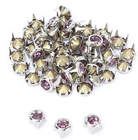 HEEPDD 50 piezas 0.276 in blanco/rosa cristal garra perlas clavo cabeza DIY moda Rhinestone clavos clavos clavos punk clavos remaches decorativos para bricolaje cuero artesanía - Arteztik
