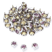 HEEPDD 50 piezas 0.276 in blanco/rosa cristal garra perlas clavo cabeza DIY moda Rhinestone clavos clavos clavos punk clavos remaches decorativos para bricolaje cuero artesanía - Arteztik