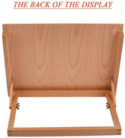 YOTINO 2 ángulos (30 ° y 60 °) mesa de escritorio de madera ajustable para dibujo, tablero de bosquejo de madera tamaño 16.5 "x12.6" x 2.4", para dibujo, dibujo, pintura, caballete con fuerte apoyo - Arteztik
