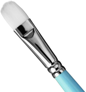HIMI - Juego de 5 pinceles de acuarela para pintura acrílica de acuarela para rostro y cuerpo de acuarela (azul, pincel Gouache) - Arteztik
