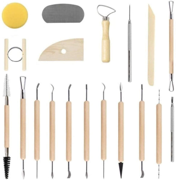 Juego de 18 herramientas para hacer puntos, arcilla, goma, arcilla, arcilla, arcilla, cerámica, pintura, pintura de uñas. - Arteztik