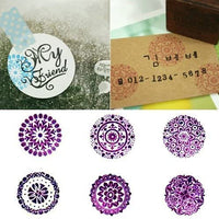 Decora - 6 sellos de goma de madera con diseño de copo de nieve para tarjetas, álbumes de recortes y manualidades - Arteztik