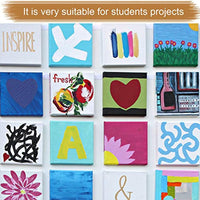 CBTONE - Lote de 12 mini paneles de lienzo (6 x 6, 100 % algodón pequeño, para pinturas, manualidades, dibujos, pequeños acrílicos, lona, 12 unidades) - Arteztik
