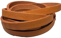 Correas de piel TOFL para artesanías, 4 onzas 1/6" de grosor, 1/2" de ancho y 72" de largo - Arteztik
