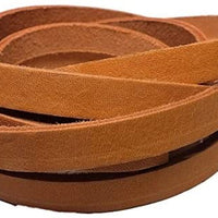 Correas de piel TOFL para artesanías, 4 onzas 1/6" de grosor, 1/2" de ancho y 72" de largo - Arteztik