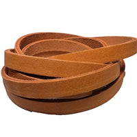 Correas de piel TOFL para artesanías, 4 onzas 1/6" de grosor, 1/2" de ancho y 72" de largo - Arteztik