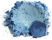 Pigmento en polvo de mica "Angel Blue" (1.76 oz o 50 gr) multiusos para manualidades y manualidades, aditivo | carpintería, epoxi, resina, bombas de baño naturales, pintura, jabón, esmalte de uñas, bálsamo de labios - Arteztik
