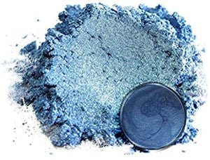 Pigmento en polvo de mica "Angel Blue" (1.76 oz o 50 gr) multiusos para manualidades y manualidades, aditivo | carpintería, epoxi, resina, bombas de baño naturales, pintura, jabón, esmalte de uñas, bálsamo de labios - Arteztik