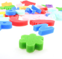 Jyongmer - Juego de 50 piezas de esponjas de colores variados para pintura y manualidades, esponjas para pintura de animales, sellos de pintura, juego de pinceles de esponja, herramientas de dibujo para niños y niños - Arteztik

