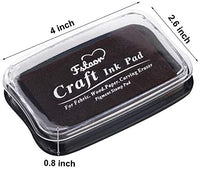 Fstaor - Almohadilla de tinta para sellos de goma, 4 almohadillas de tinta de 2.4 in, color amarillo - Arteztik
