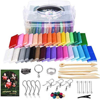 Kit de arcilla polimérica, 32 colores no tóxicos, arcilla suave para hornear con 5 herramientas de modelado y accesorios de joyería, regalo para niños - Arteztik
