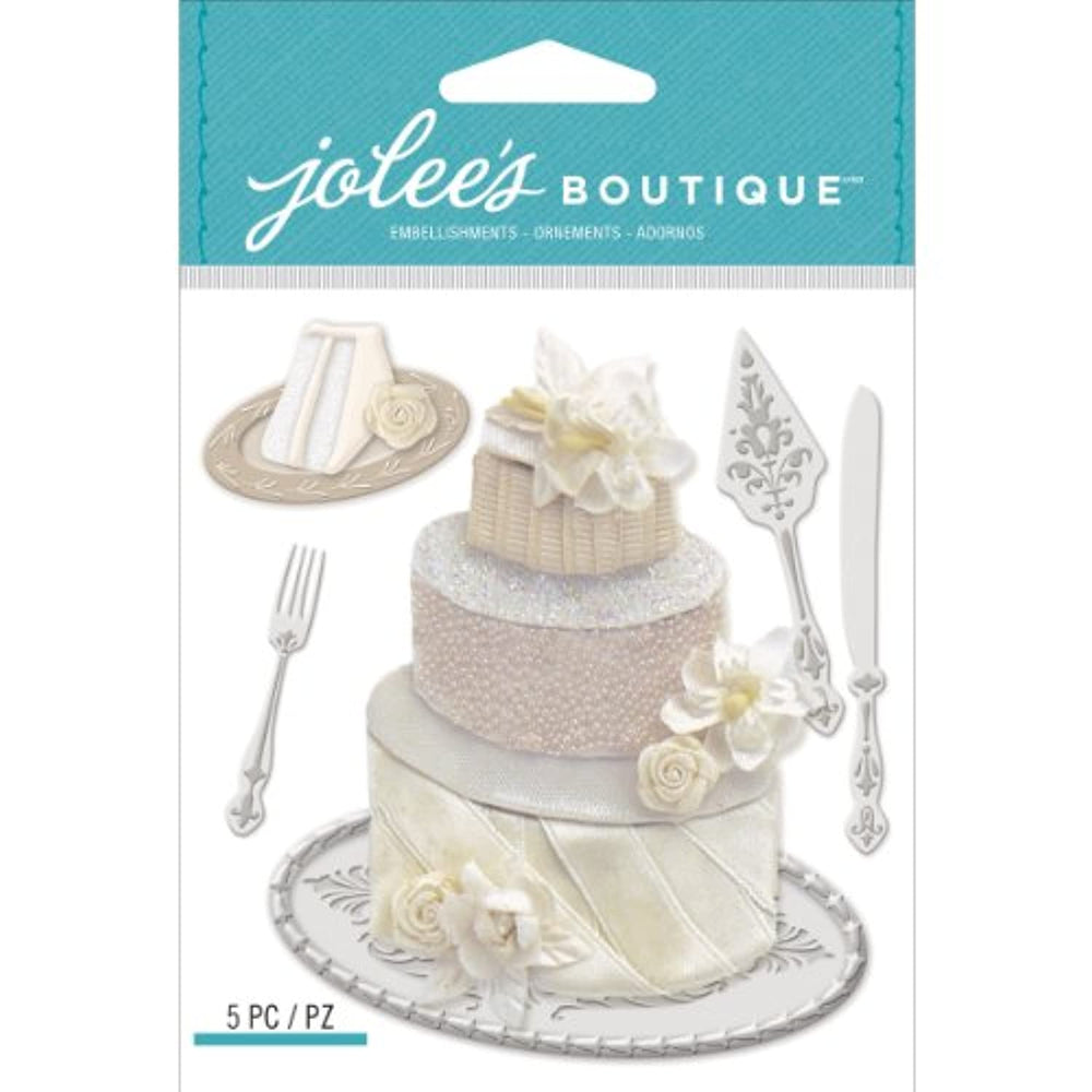 Jolee del boutique dimensional pegatinas, tarta de boda - Arteztik