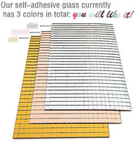 AIVS - Pegatinas de cristal para manualidades (0.394 x 0.394 in, 1500 unidades), diseño de mosaico - Arteztik
