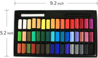 HASHI Pasteles suaves no tóxicos para profesionales – tiza cuadrada pastel colores surtidos (48 colores) - Arteztik
