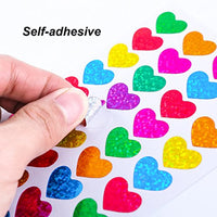 resinta 50 hojas Corazón de purpurina pegatinas día de San Valentín Amor calcomanía decorativo para scrapbooking o Embellishment - Arteztik