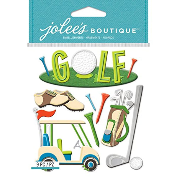 Jolees E5021955 Boutique - Pegatinas dimensionales, diseño de golf - Arteztik