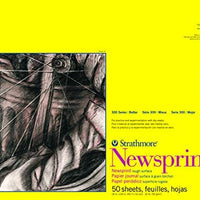 Strathmore (307-824) 300 Series - Bloc de papel de periódico, 24.0 x 36.1 in, 50 hojas - Arteztik
