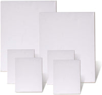 Juego de 6 lienzos en blanco con doble imprimación preestirados para pintura acrílica al óleo - Arteztik
