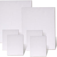 Juego de 6 lienzos en blanco con doble imprimación preestirados para pintura acrílica al óleo - Arteztik