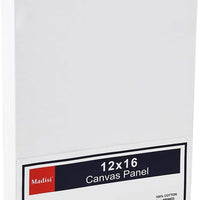 Madisi Painting Canvas Panels, 12X16 Classroom 18 Value Pack Lona de pintura - Arteztik