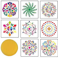 Kit de pintura de mandala, 35 piezas, herramientas de punto, pinceles de pintura, plantilla para pintura de roca, colorear, dibujar y dibujar suministros de arte - Arteztik