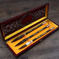 Tianjintang - Juego de pinceles de caligrafía china para escribir, acuarela, Kanji y Sumi en caja de regalo - Arteztik