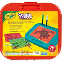 Crayola Create 'n Carry, kit portable de herramientas de arte, más de 75 piezas, gran regalo. - Arteztik