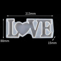 Ioffersuper - Molde de silicona para letras, diseño romántico - Arteztik