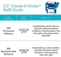 Xyron Recambio adhesivo reposicionable para Create-A-Sticker Mini, 2.5" x 20', Cartucho de recarga (AT256-20CFTR) - Arteztik
