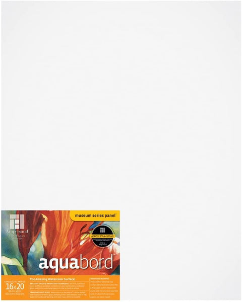 Ampersand Aquabord Panel para acuarela y Gouache, perfil de 1.5 in, 16.0 x 20.0 in (CBTG1620) - Arteztik