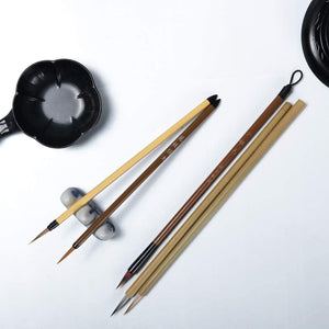Wancetang - Juego de pinceles de caligrafía china para pintura profesional, 5 unidades - Arteztik
