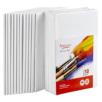 Artlicious - Paneles de lona para pintura (12 unidades, 4.7 x 6.7 in), diseño de artistas - Arteztik