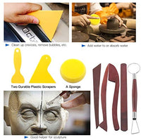Glarks - Juego de herramientas de escultura de arcilla para modelar tallado, herramienta de escultura de cerámica, herramienta de modelado de plástico, herramienta de arcilla de doble extremo - Arteztik
