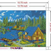 Homenote - Kit de pintura de diamantes para adultos 5D para decoración de pared del hogar (11.4 x 15.7 in) - Arteztik