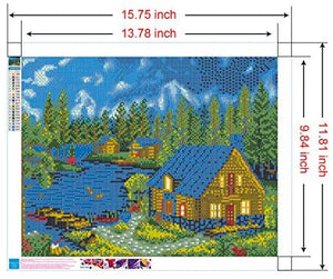 Homenote - Kit de pintura de diamantes para adultos 5D para decoración de pared del hogar (11.4 x 15.7 in) - Arteztik