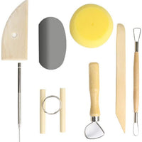 AIBER Juego de 8 herramientas de arcilla de cerámica, cera, cerámica y cerámica - Arteztik