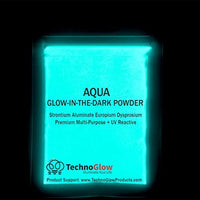 Aqua brilla en la oscuridad), Pigmento en polvo (4 oz, de 45 – 60 micras) - Arteztik
