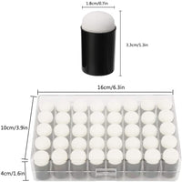 Finger Daubers, 40pcs/Set de Esponja de Dedo Daubers Conjunto de Pintura Esponjas de Dedo con Caja de Almacenamiento para Adultos Niños Estudiantes de Pintura de Tiza Estampado de Tinta de Artesanía de la Tarjeta de Fabricación - Arteztik