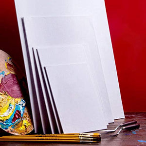 Paquete de 14 paneles de lienzo, sin ácidos, tablas de lienzo para artistas, suministros de arte de Academia, paquete de valor, paneles de lienzo en blanco - Arteztik