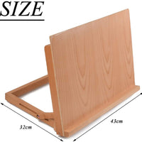 YOTINO 2 ángulos (30 ° y 60 °) mesa de escritorio de madera ajustable para dibujo, tablero de bosquejo de madera tamaño 16.5 "x12.6" x 2.4", para dibujo, dibujo, pintura, caballete con fuerte apoyo - Arteztik