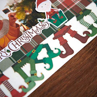Adornos de Navidad con texto en inglés y piedras preciosas para álbumes de recortes y tarjetas de recuerdos creativos - Arteztik