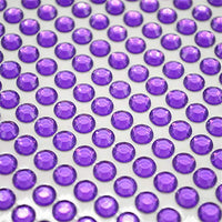 2520 pegatinas de diamantes de imitación, 5 hojas de 0.236 in, autoadhesivas, con gemas de colores, para manualidades, cuerpo, festivales de maquillaje, carnaval (morado oscuro) - Arteztik